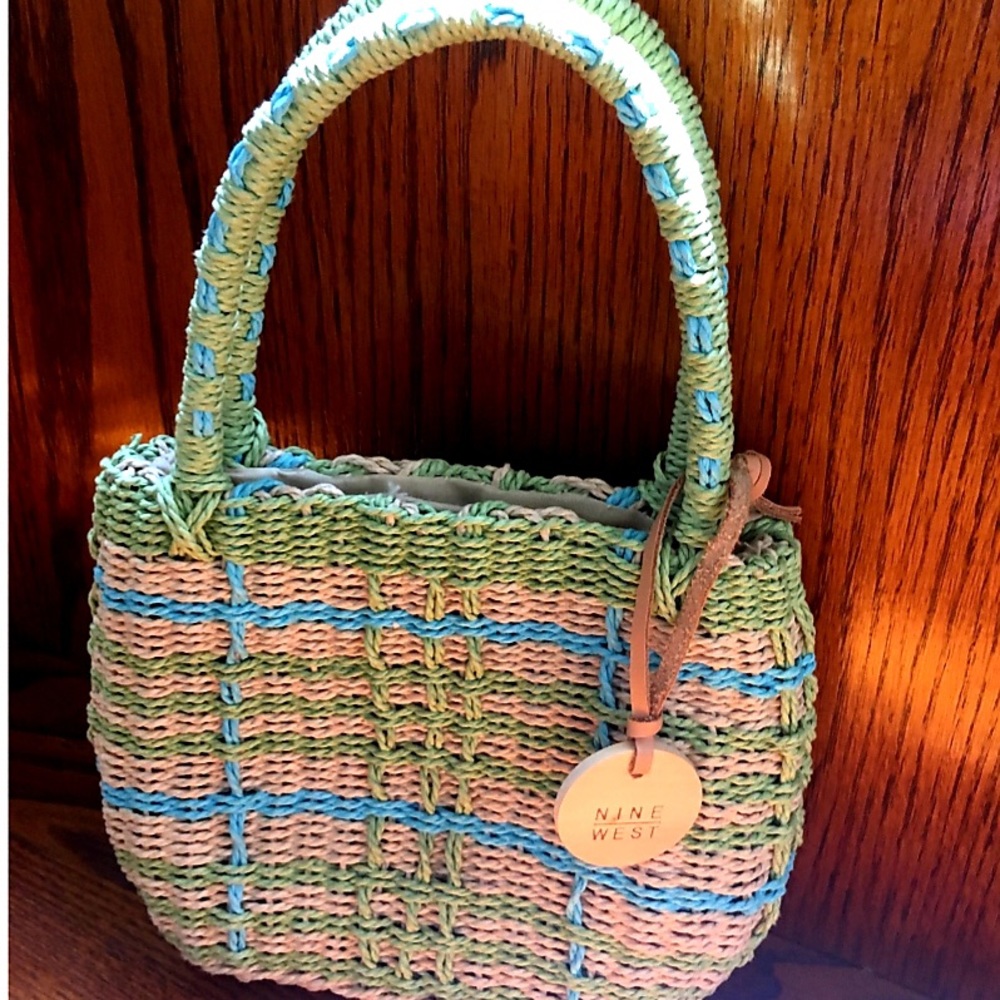 Nine West straw tote